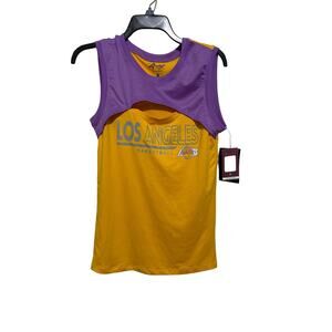 NWT Carl Banks 4-her for her Los Angeles Lakers Tank Top G-III XL